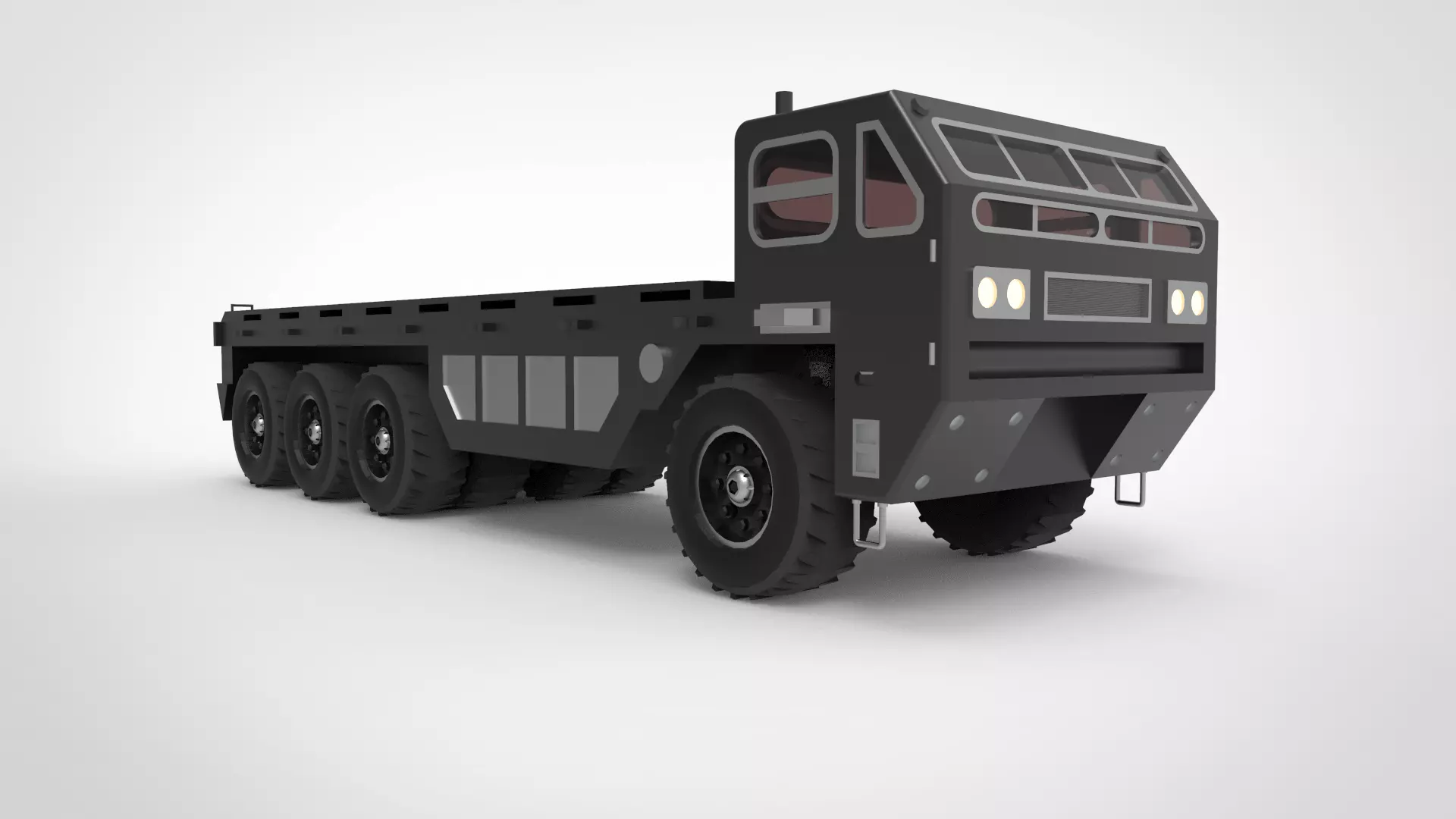 Military truck type C 3D model_0