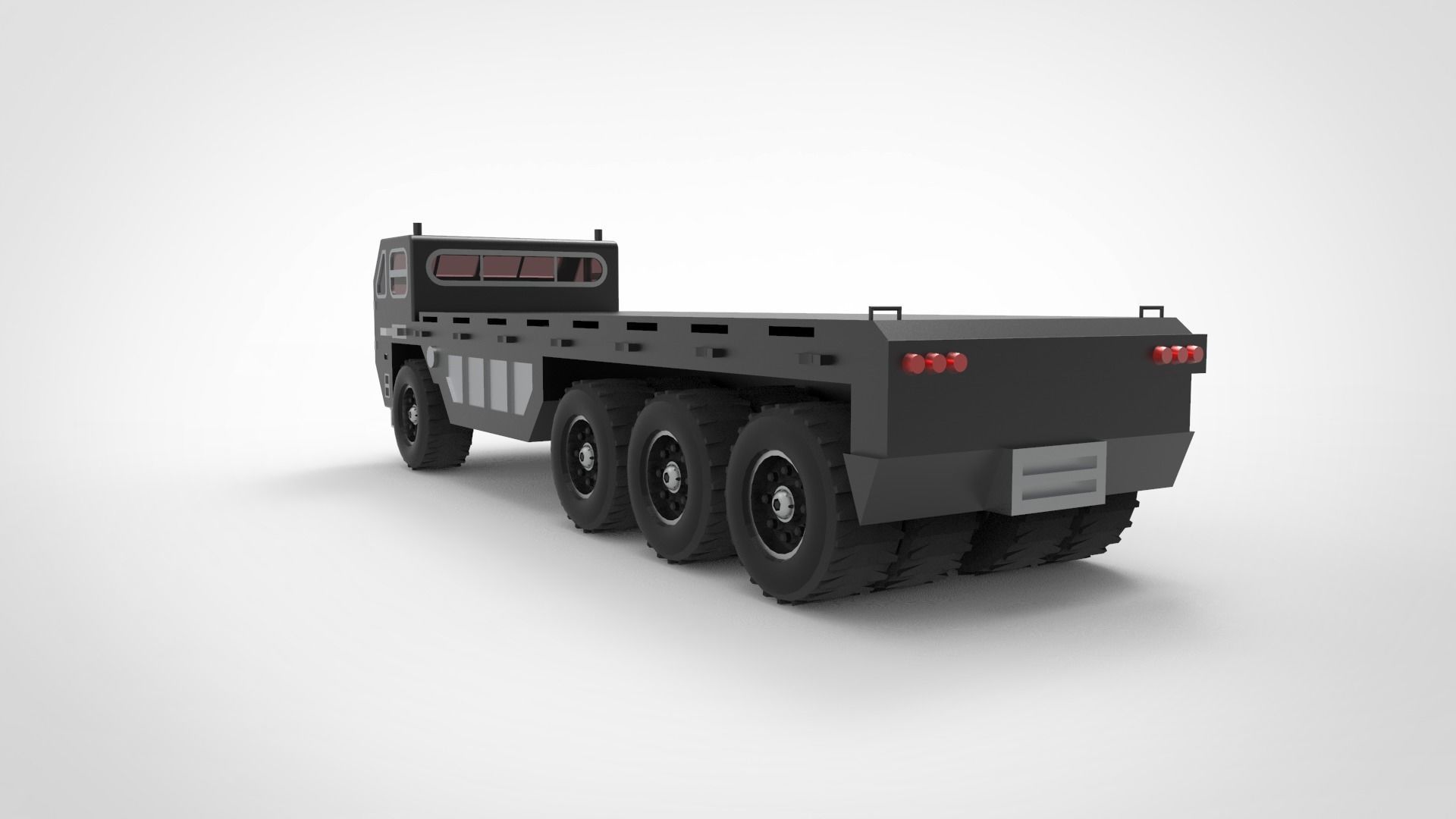 Military truck type C 3D model_4