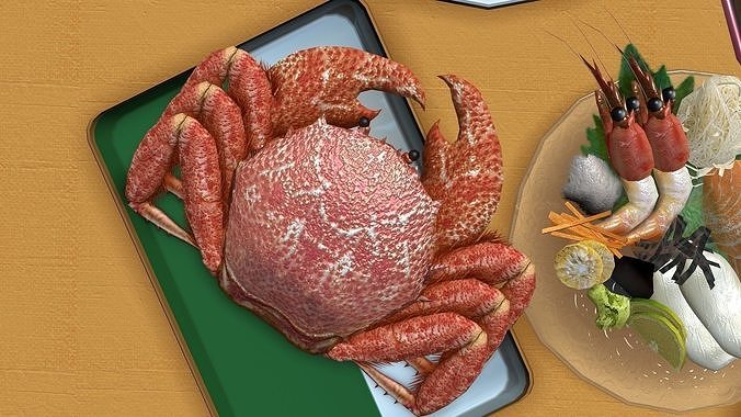 Japanese cuisine 3D model 3