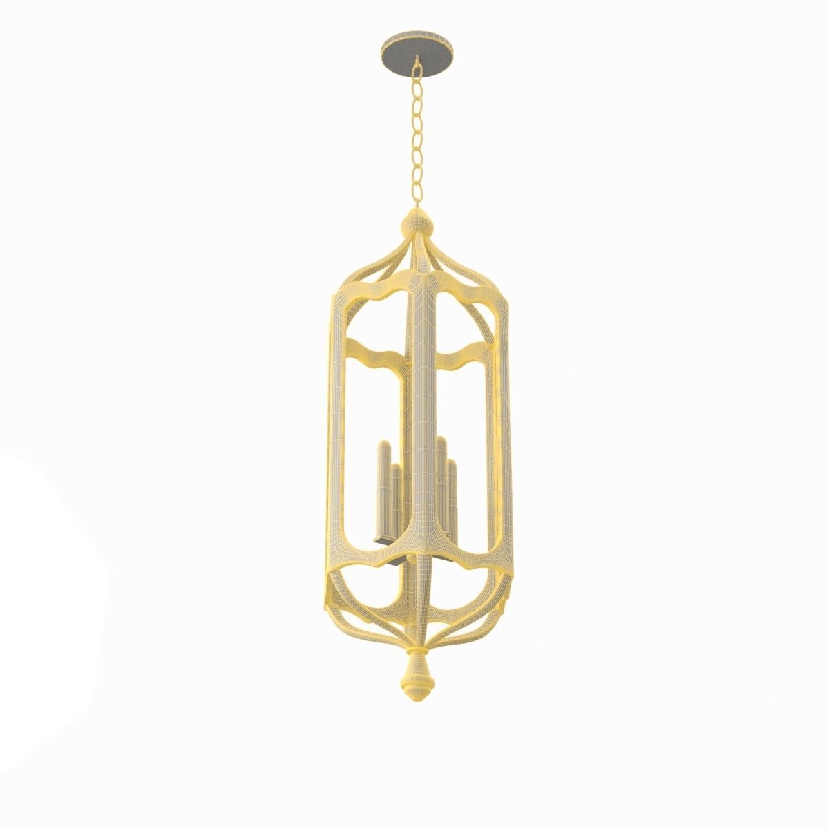 Tablet Pendant Light PBR 3D model_6