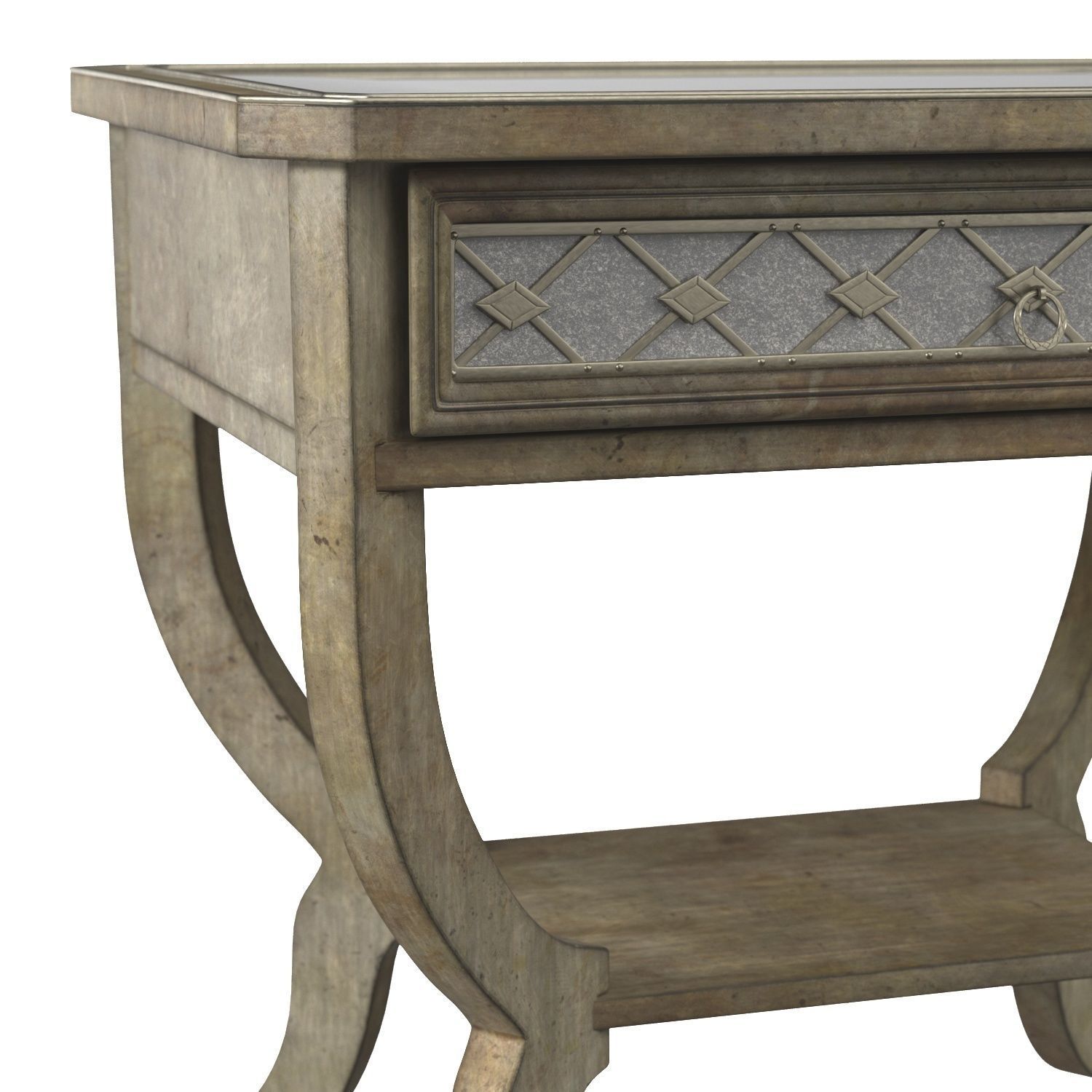 Sanctuary Bedside Table PBR 3D model_4