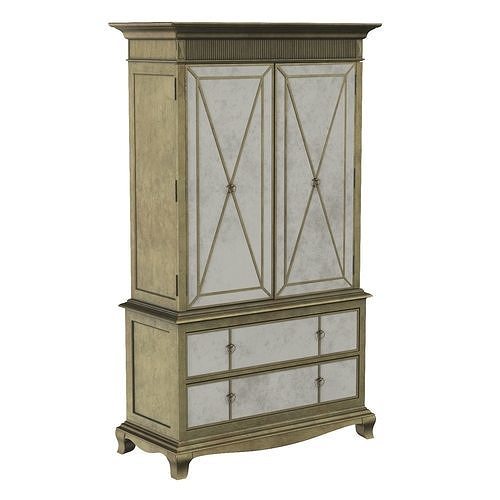 Bedroom Sanctuary Armoire Base PBR 3D model