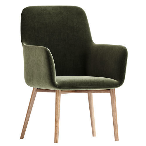 Mark Armchair 3D model 5