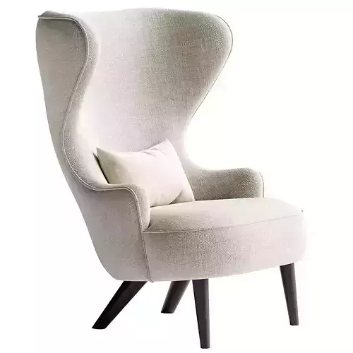 TOM DIXON WINGBACK MICRO CHAIR Low-poly 3D model