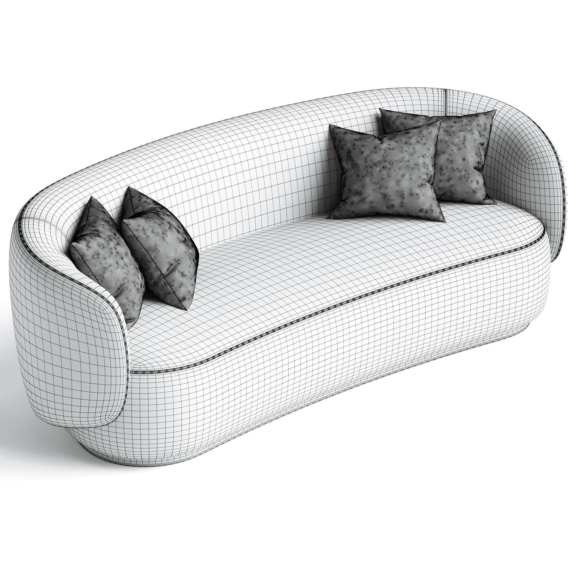 AMORE SOFA Lyssa Low-poly 3D model_2