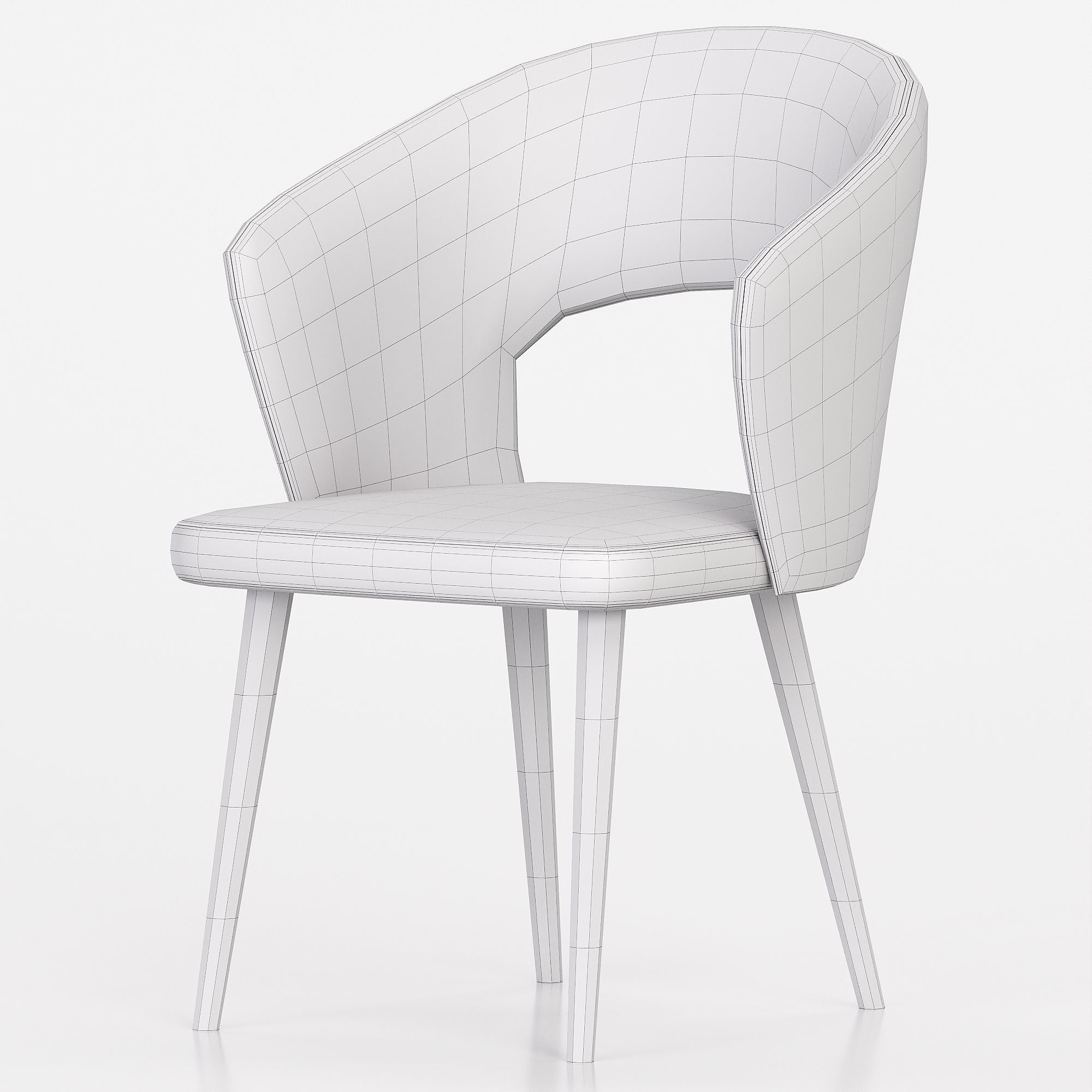 DARFORD OPEN BACK ARMCHAIR 3D model_6