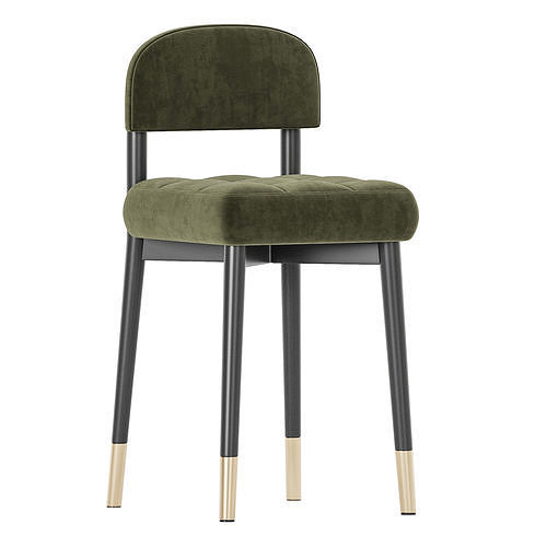 Ins Scandinavian Modern Chair 3D model 2