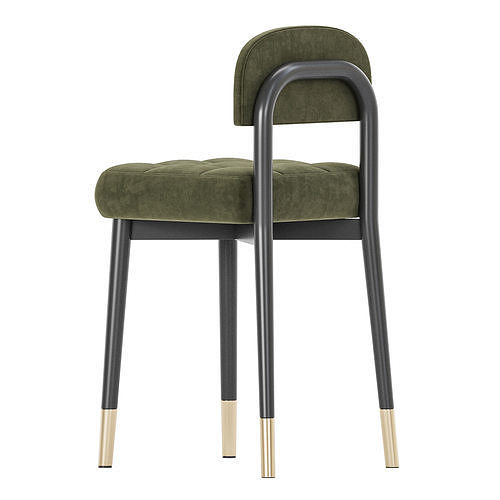 Ins Scandinavian Modern Chair 3D model 5