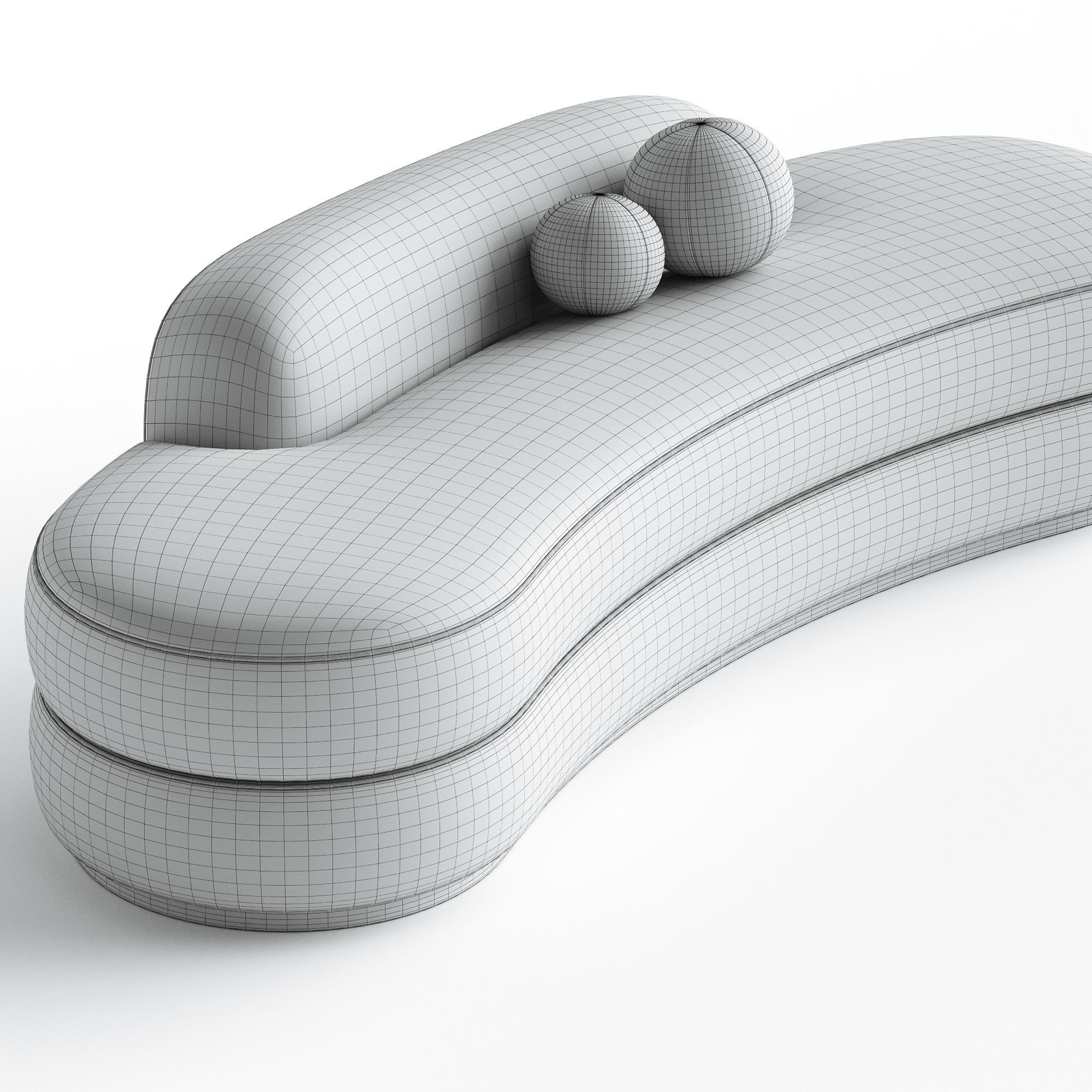 SOFA ICON Low-poly 3D model_2