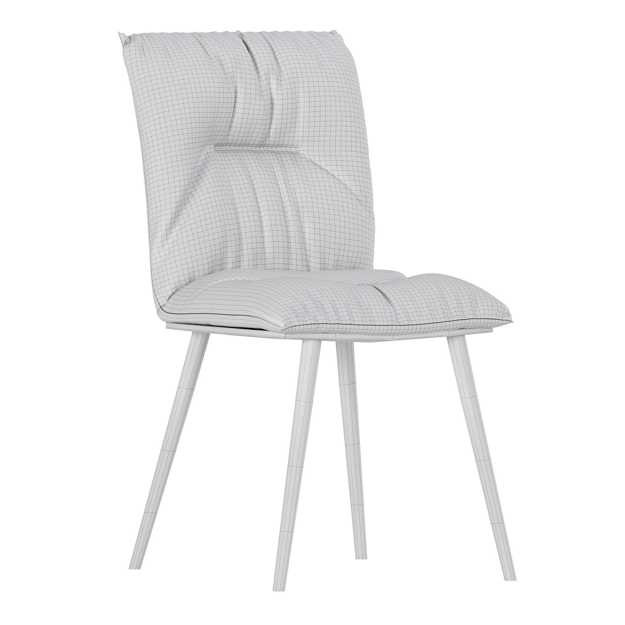 Scandinavian lamp light household chair 3D model_6