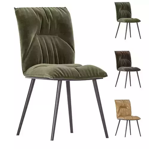 Scandinavian lamp light household chair 3D model