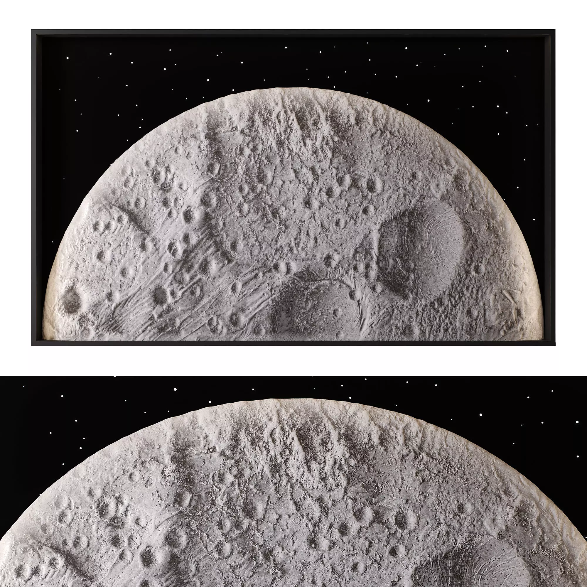 Decorative wall SURFACE OF THE MOON 2 3D model_0