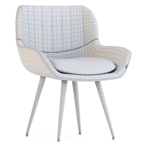 Carrot Chair 3D model 7