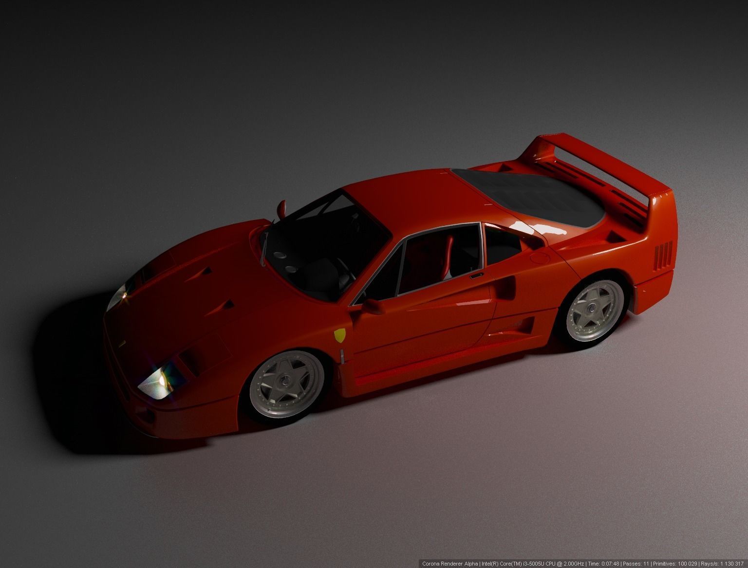 Ferrari F40 3D model_4