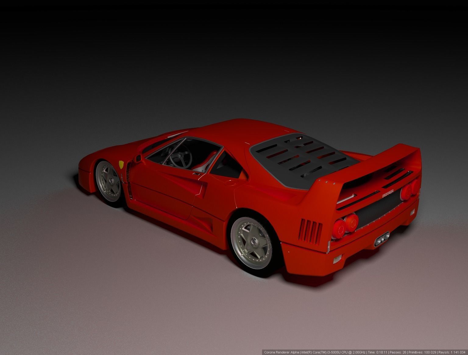 Ferrari F40 3D model_2