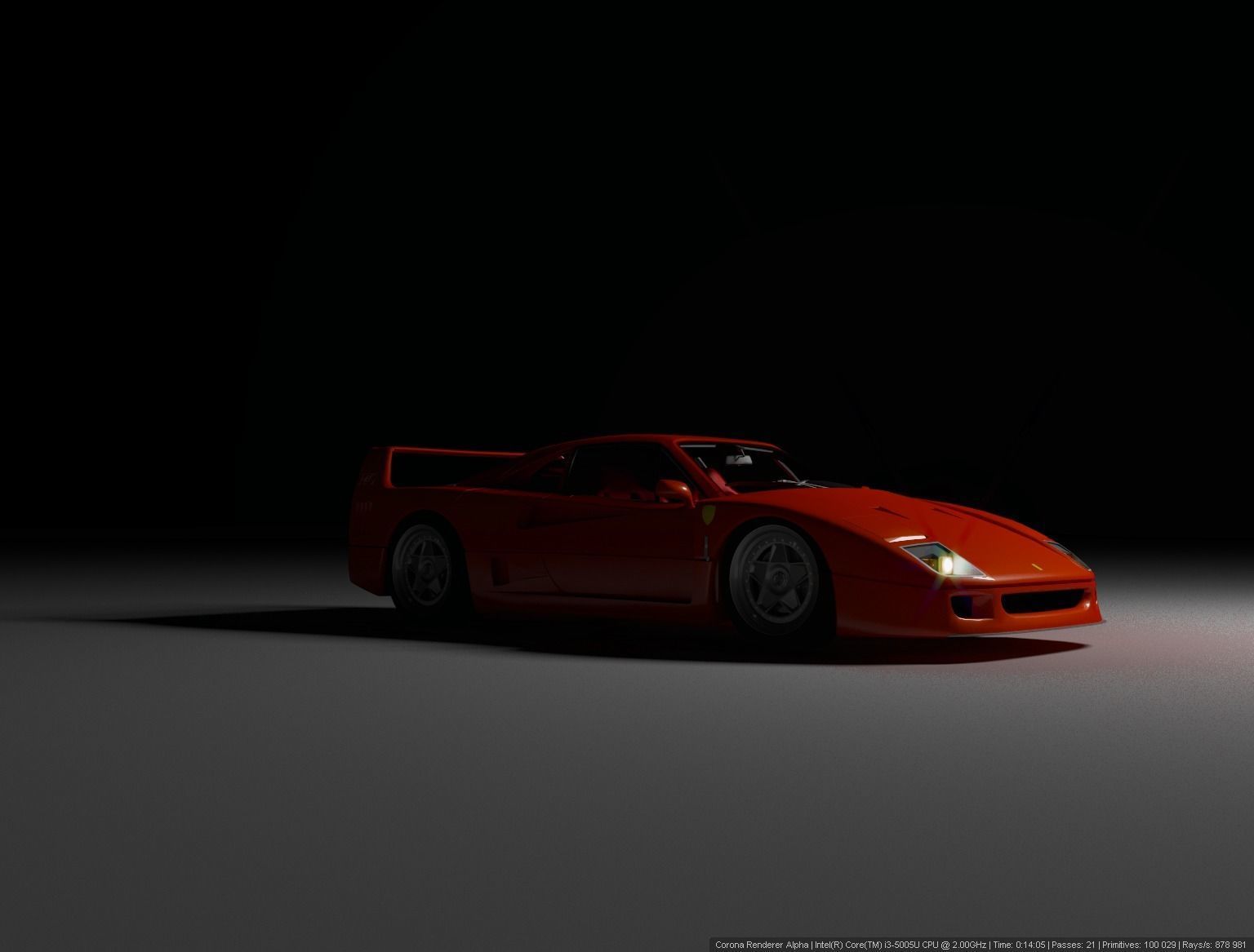 Ferrari F40 3D model_5