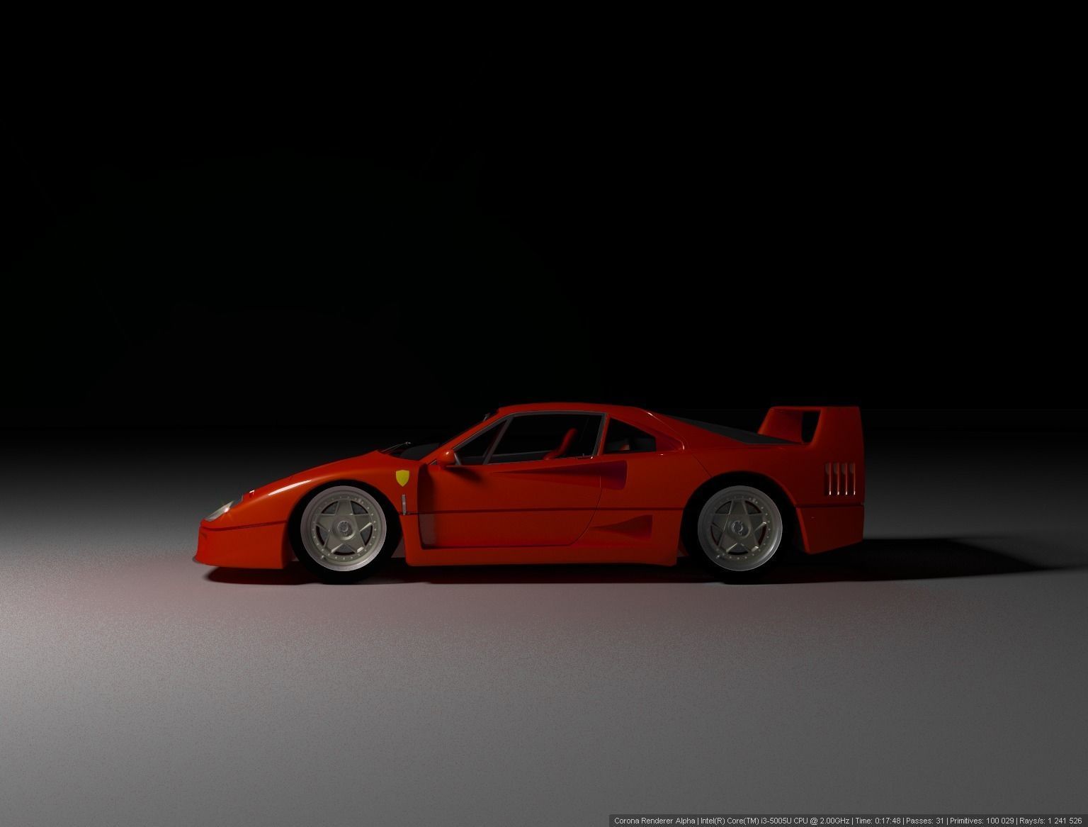 Ferrari F40 3D model_1