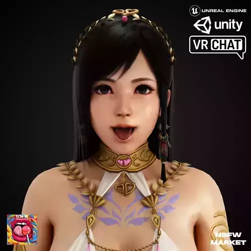 EXCLUSIVE EDITION RIGGED CHARACTER KOKORO - DARE MARINA Low-poly 3D model