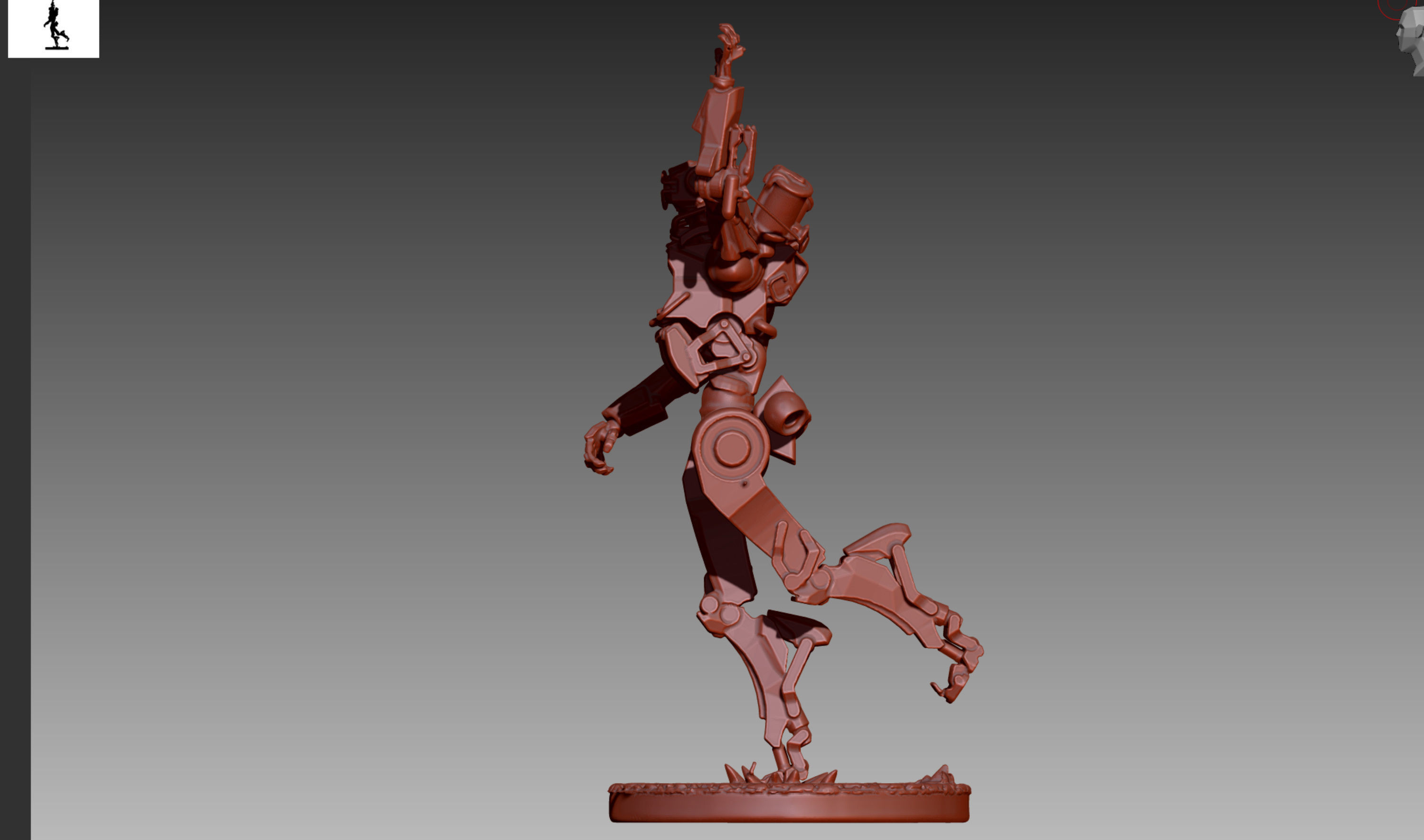 Apex Legends Pathfinder 3D print OBJ STL  3D print model_3