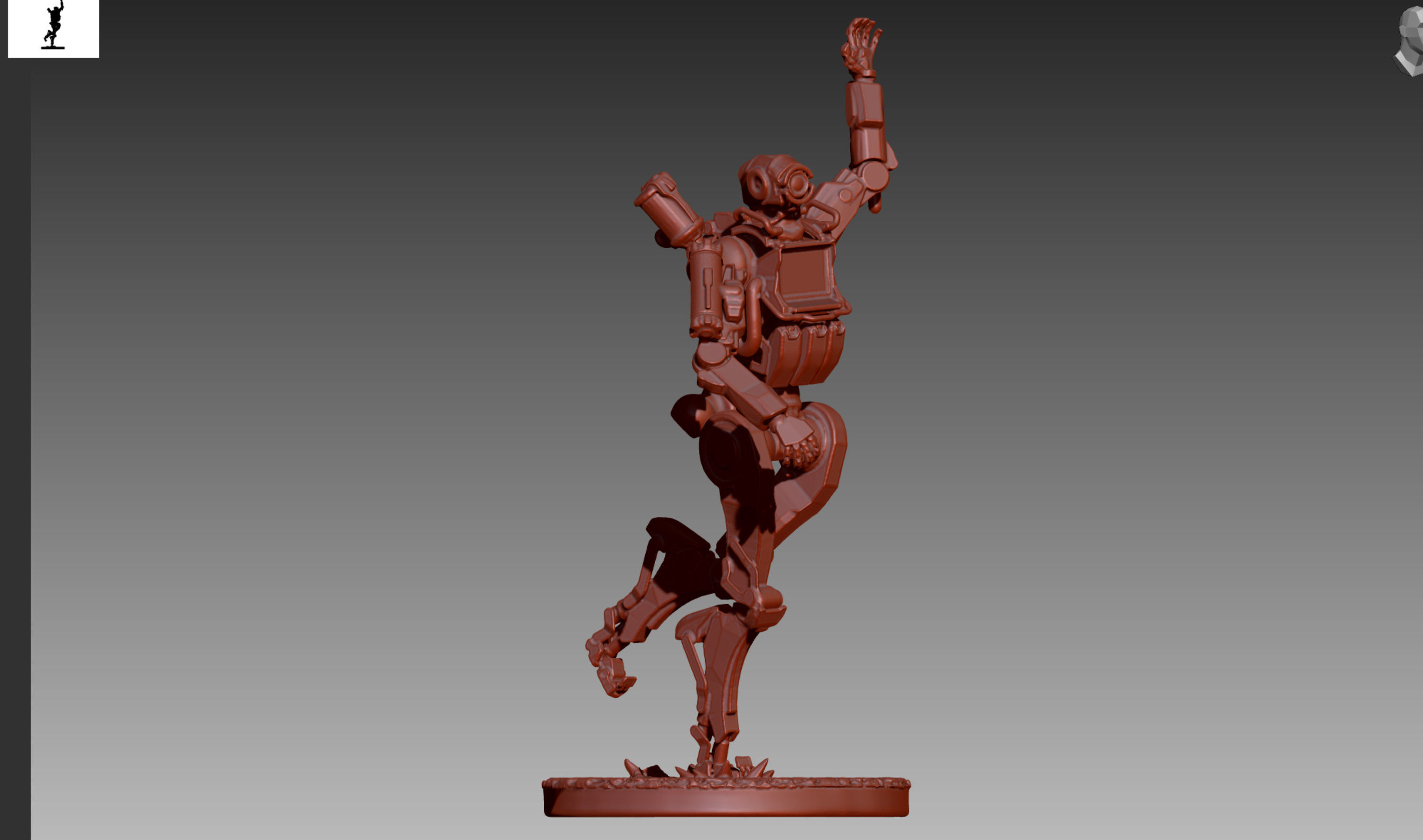 Apex Legends Pathfinder 3D print OBJ STL  3D print model_8