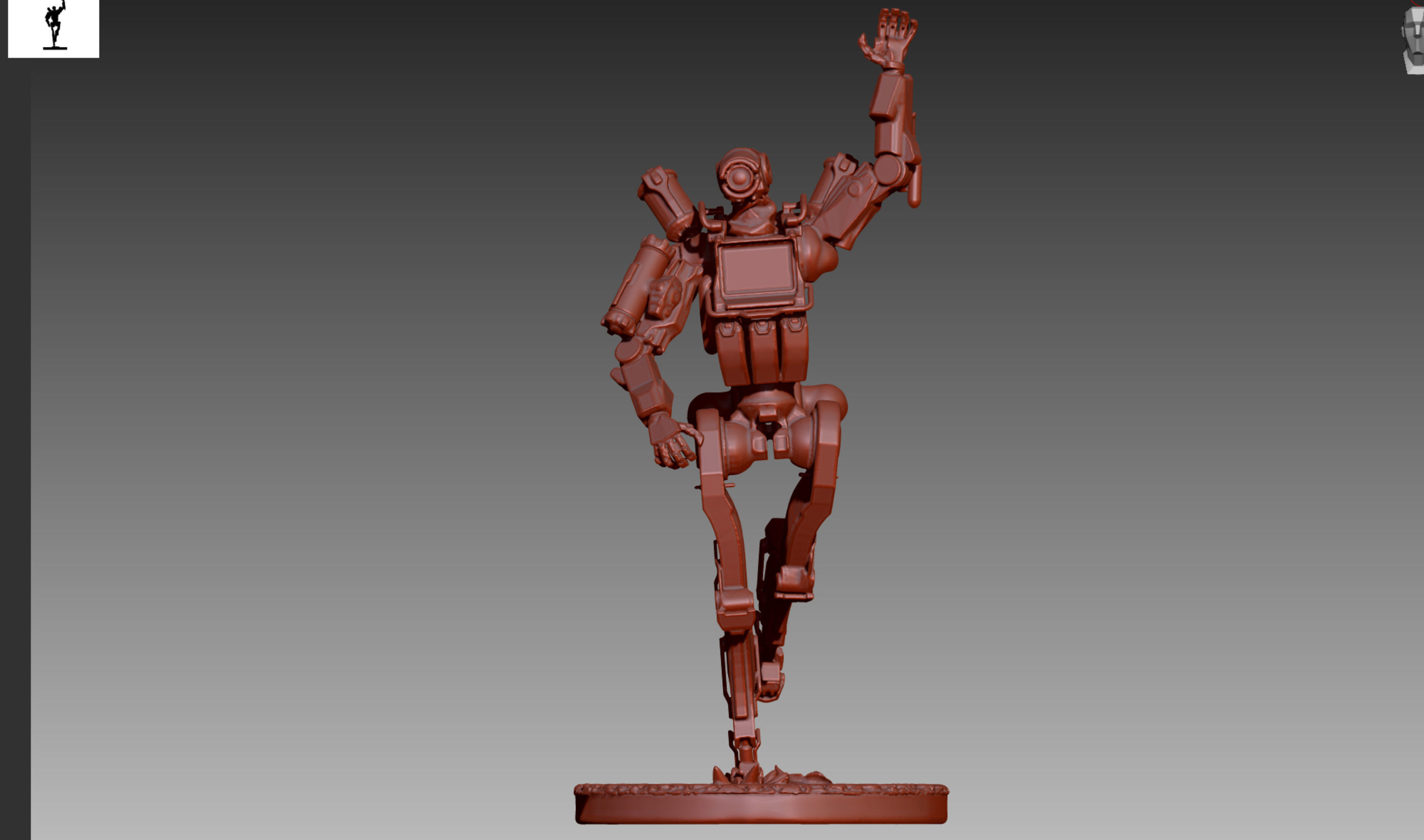Apex Legends Pathfinder 3D print OBJ STL  3D print model_1
