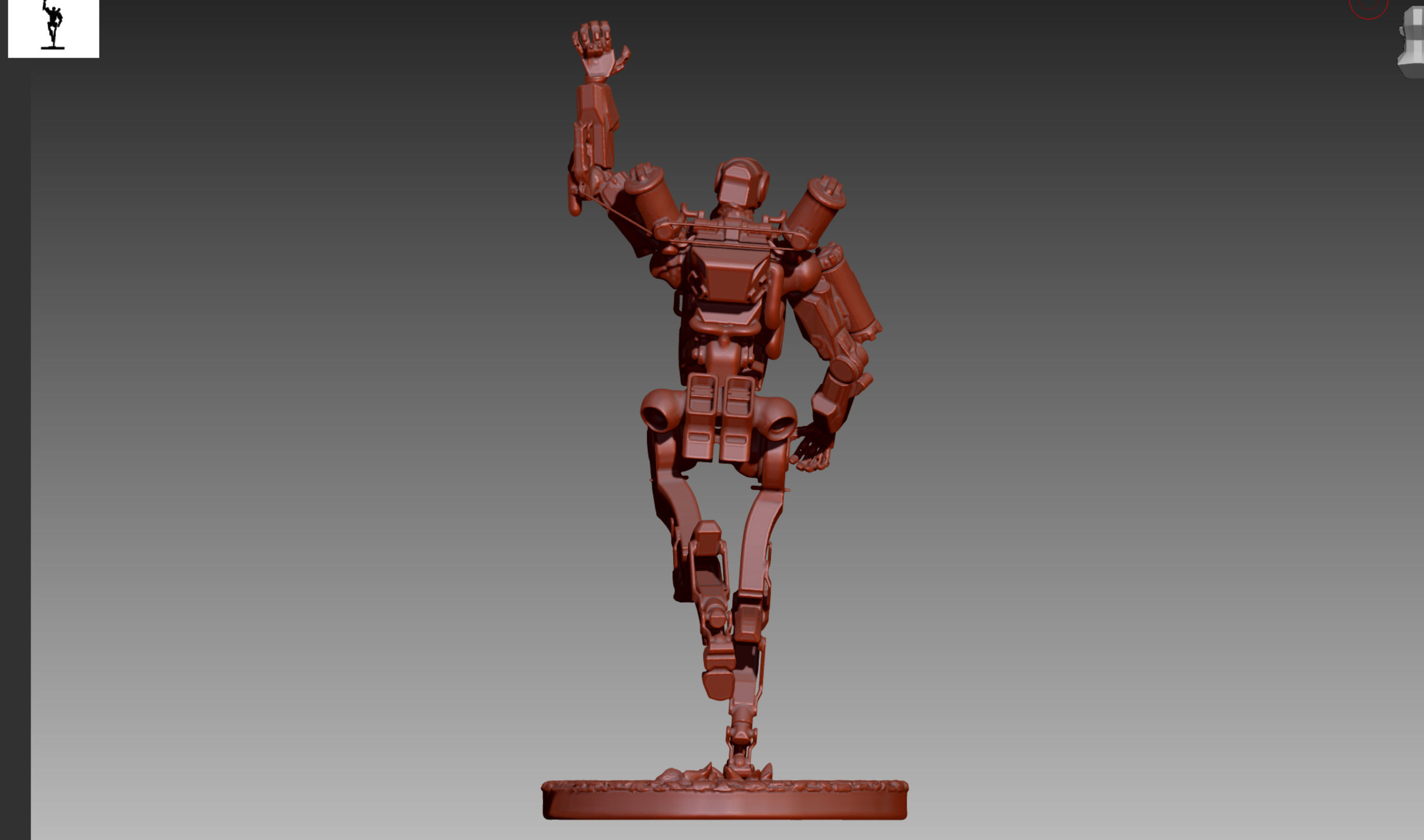 Apex Legends Pathfinder 3D print OBJ STL  3D print model_5