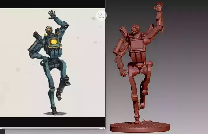 Apex Legends Pathfinder 3D print OBJ STL  3D print model