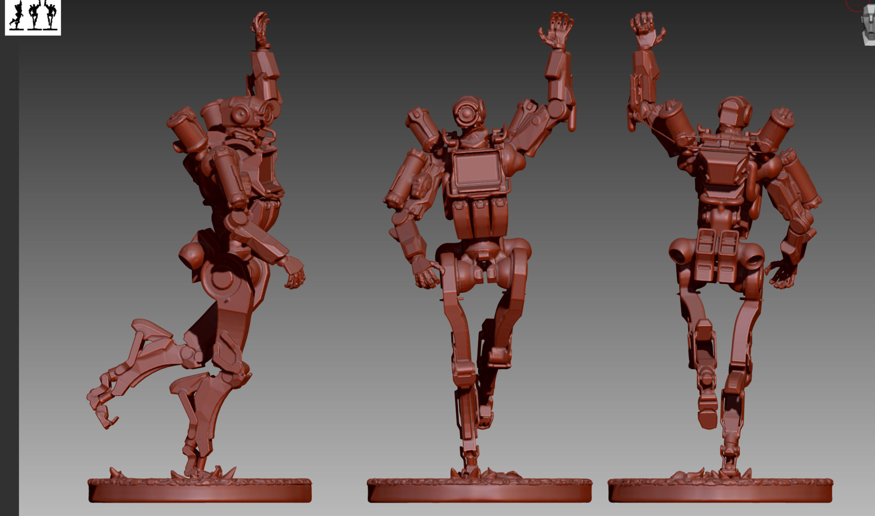 Apex Legends Pathfinder 3D print OBJ STL  3D print model_9