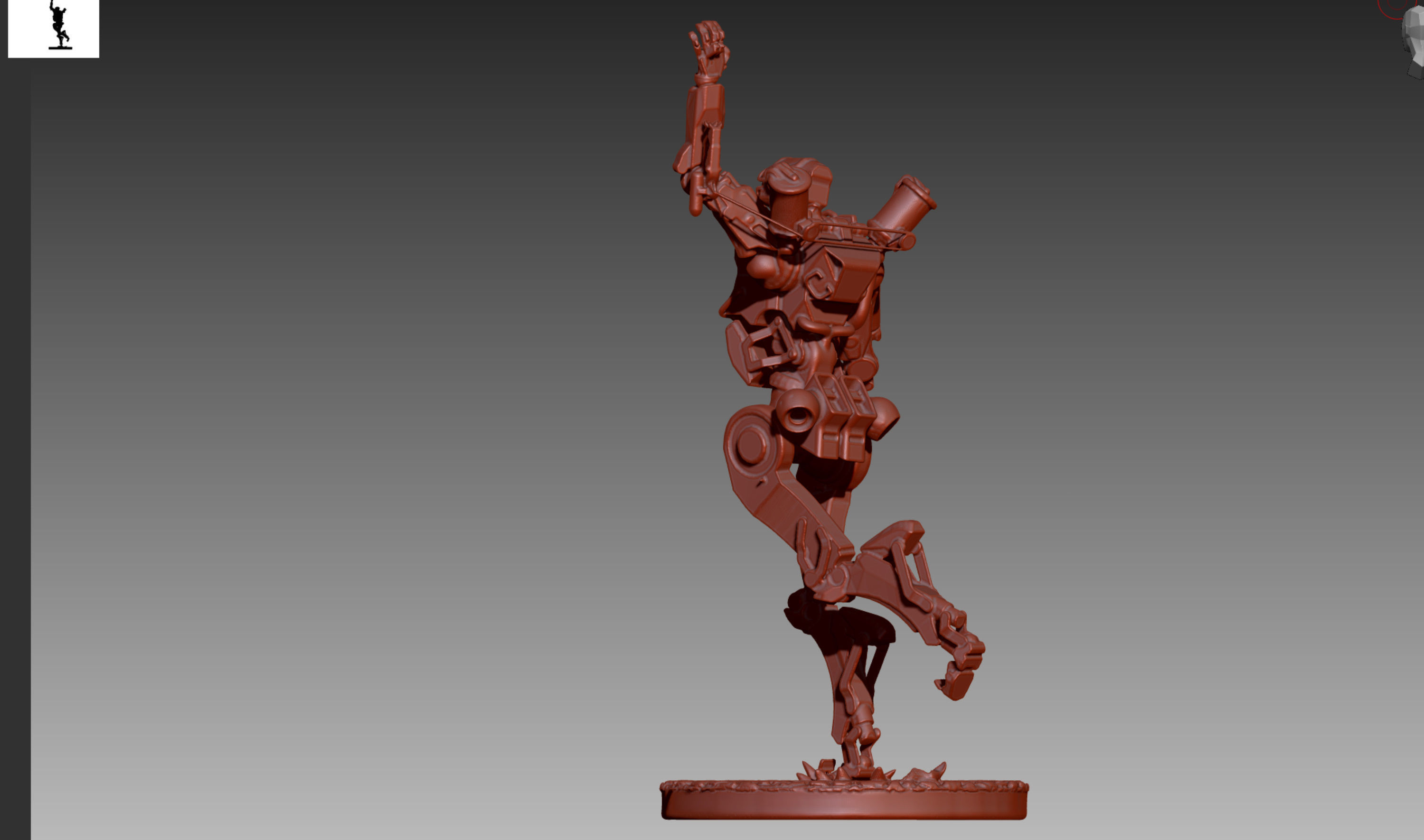 Apex Legends Pathfinder 3D print OBJ STL  3D print model_4