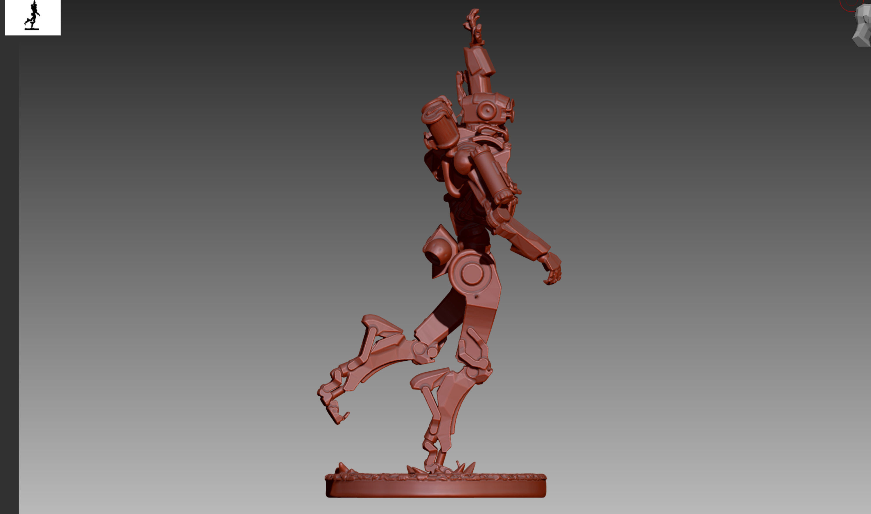 Apex Legends Pathfinder 3D print OBJ STL  3D print model_7