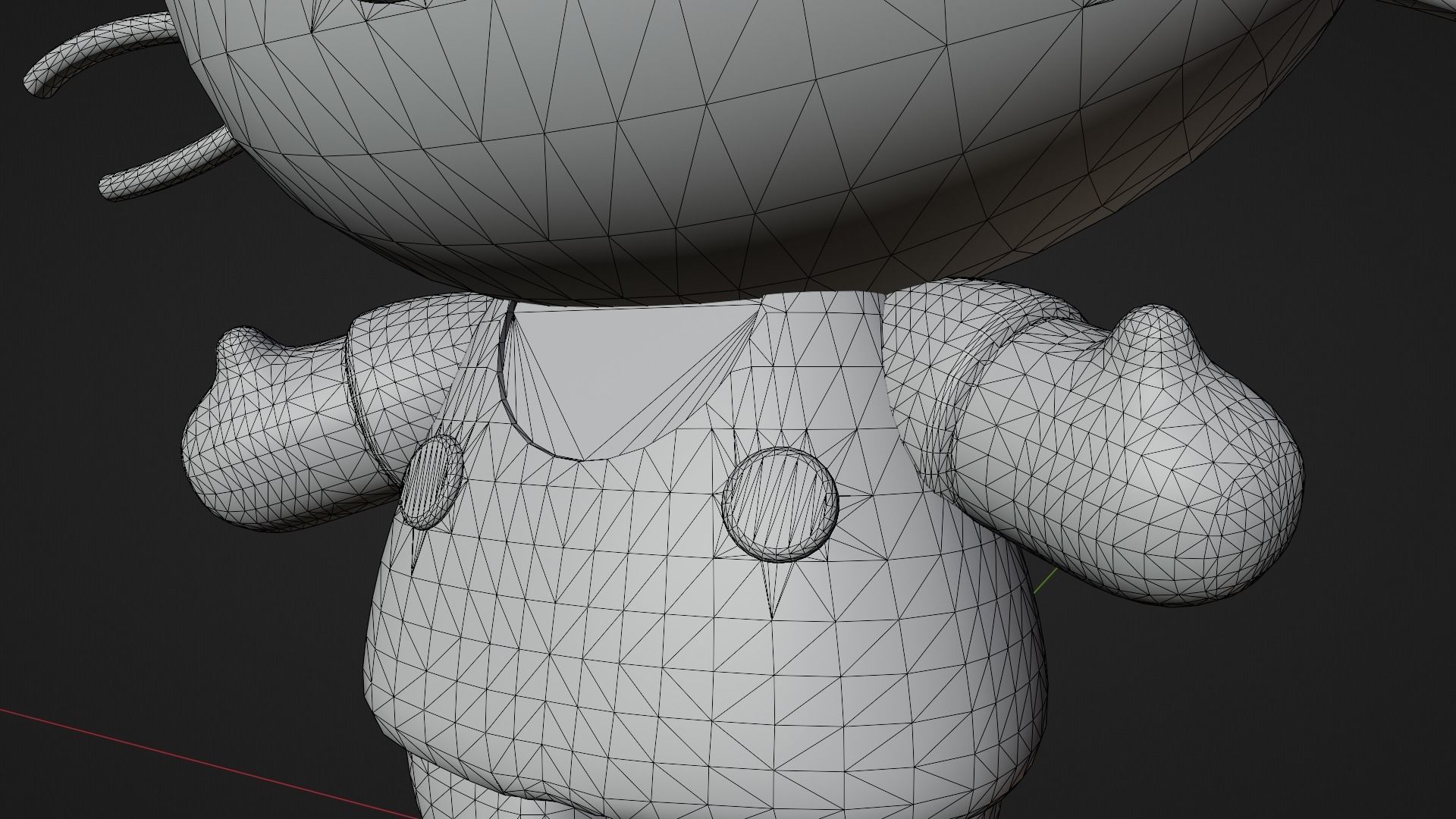 Hello Kitty Sanrio Cute Low-poly 3D model_11