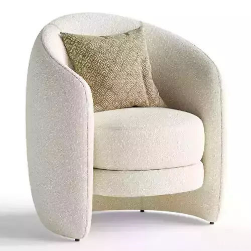 Richmond Interiors Fenna Fauteuil Wit Chenille