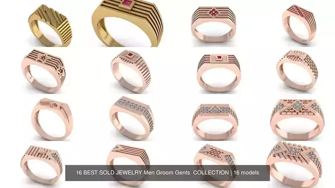 16 BEST SOLD JEWELRY Men Groom Gents  COLLECTION 