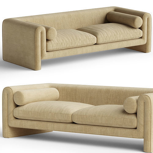 JUDO SOFA Low-poly 3D model
