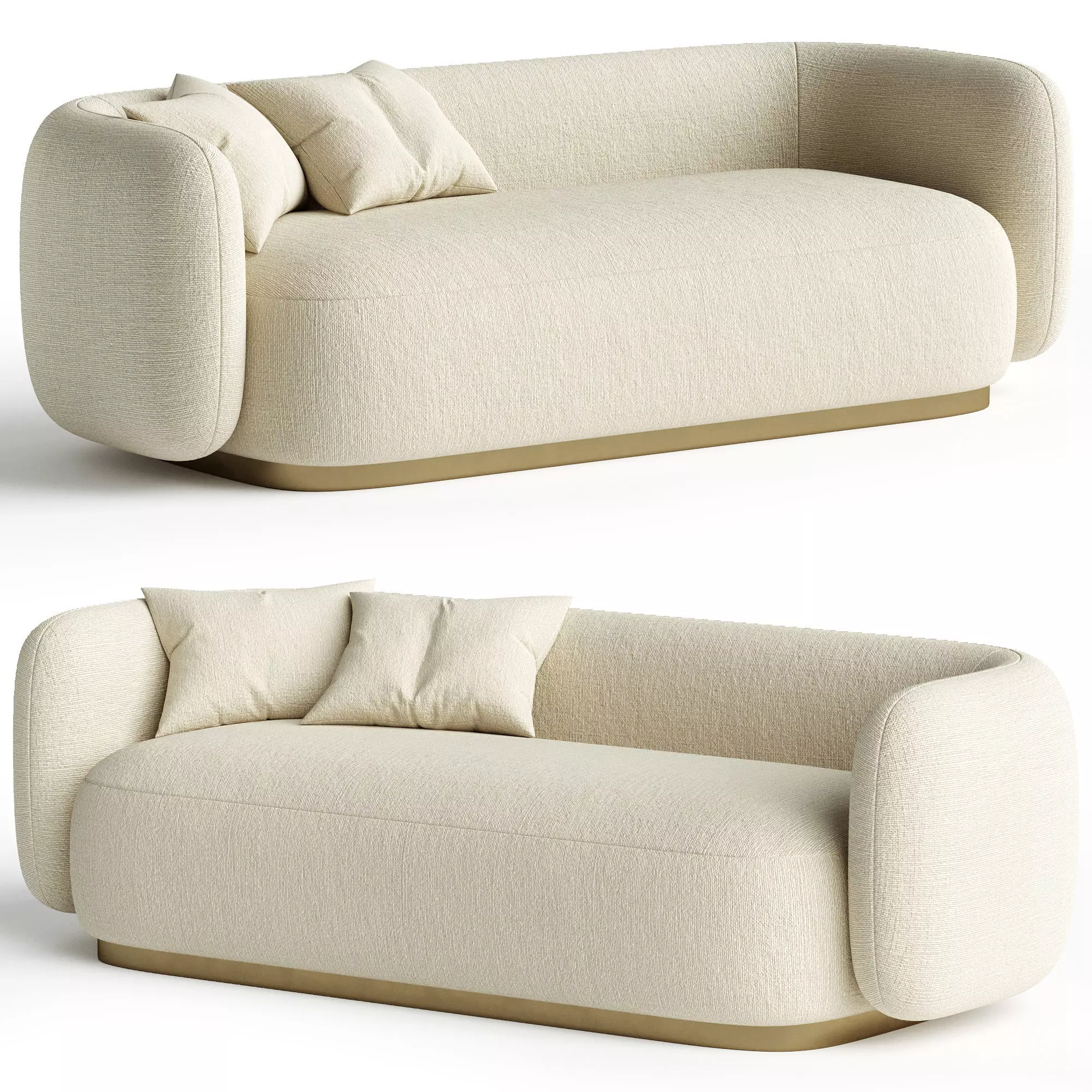 SOFA ROXY Low-poly 3D model_0