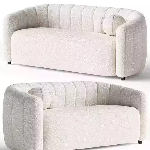 FITZ LOVESEAT WOOLY SAND