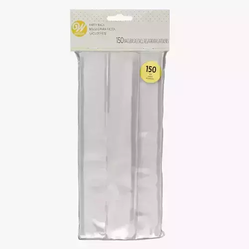 Wilton Party Bags 150 Pkg Clear 3D model