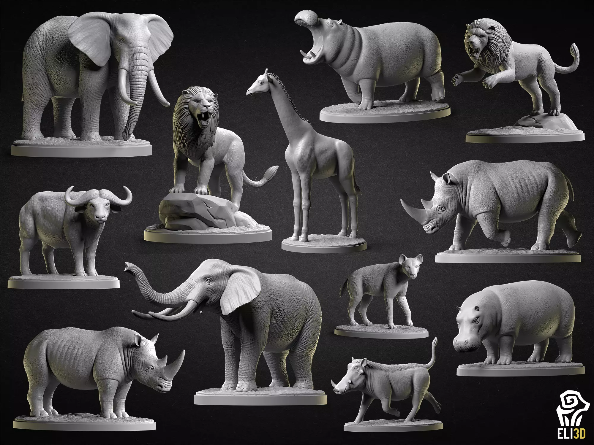Animals - Savanna Wildlife 3D print model_0