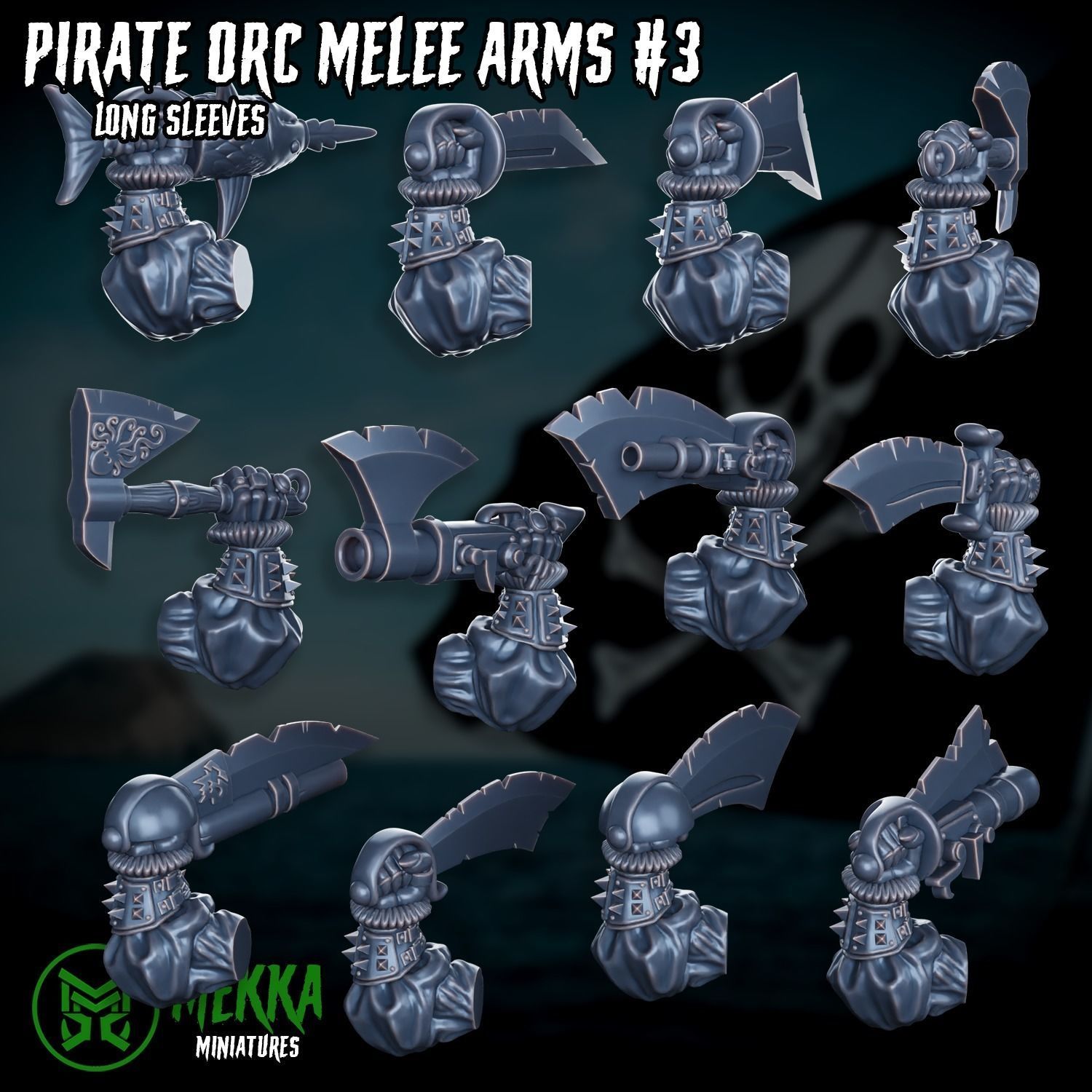 Pirate Orc Boy Set 3D print model_15