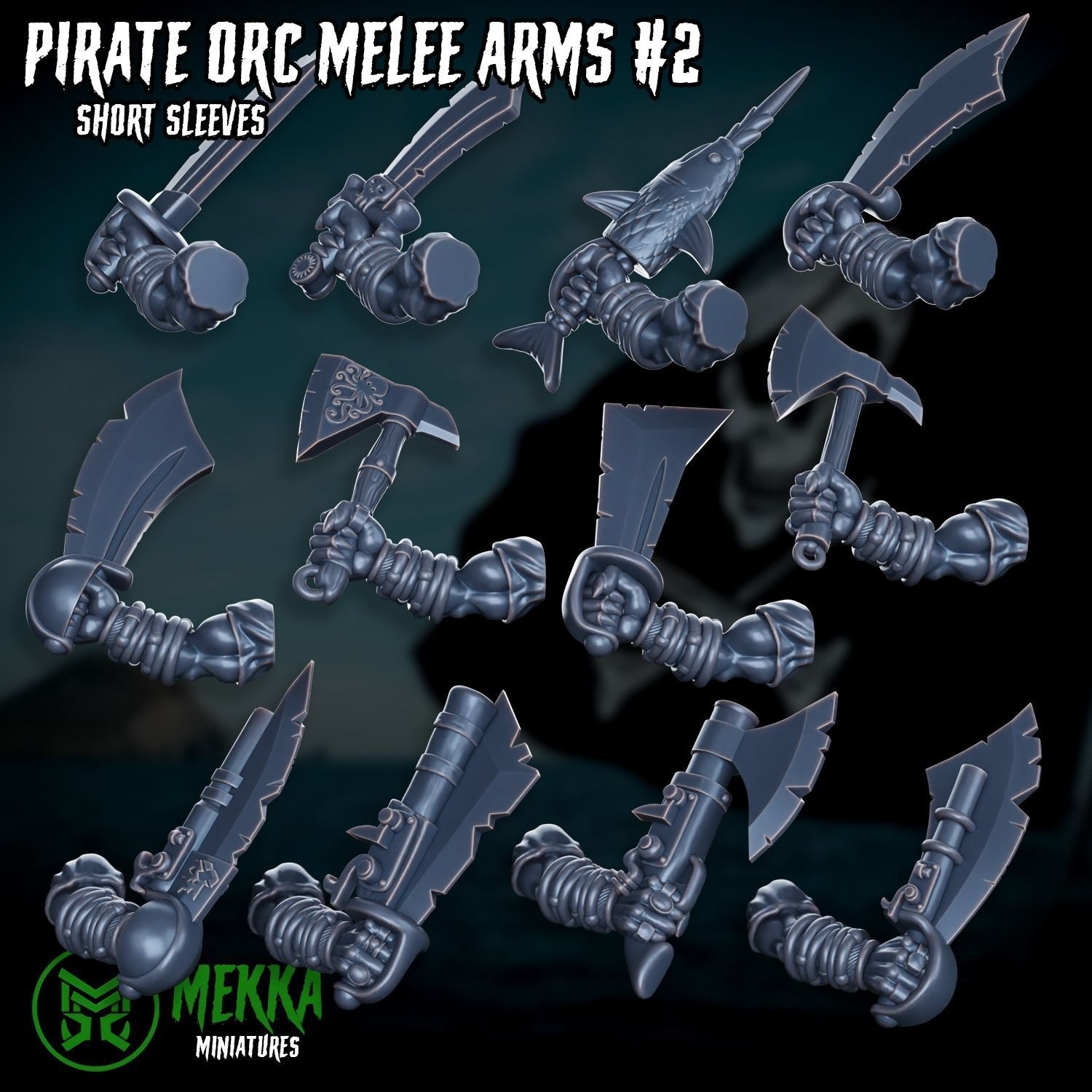 Pirate Orc Boy Set 3D print model_13