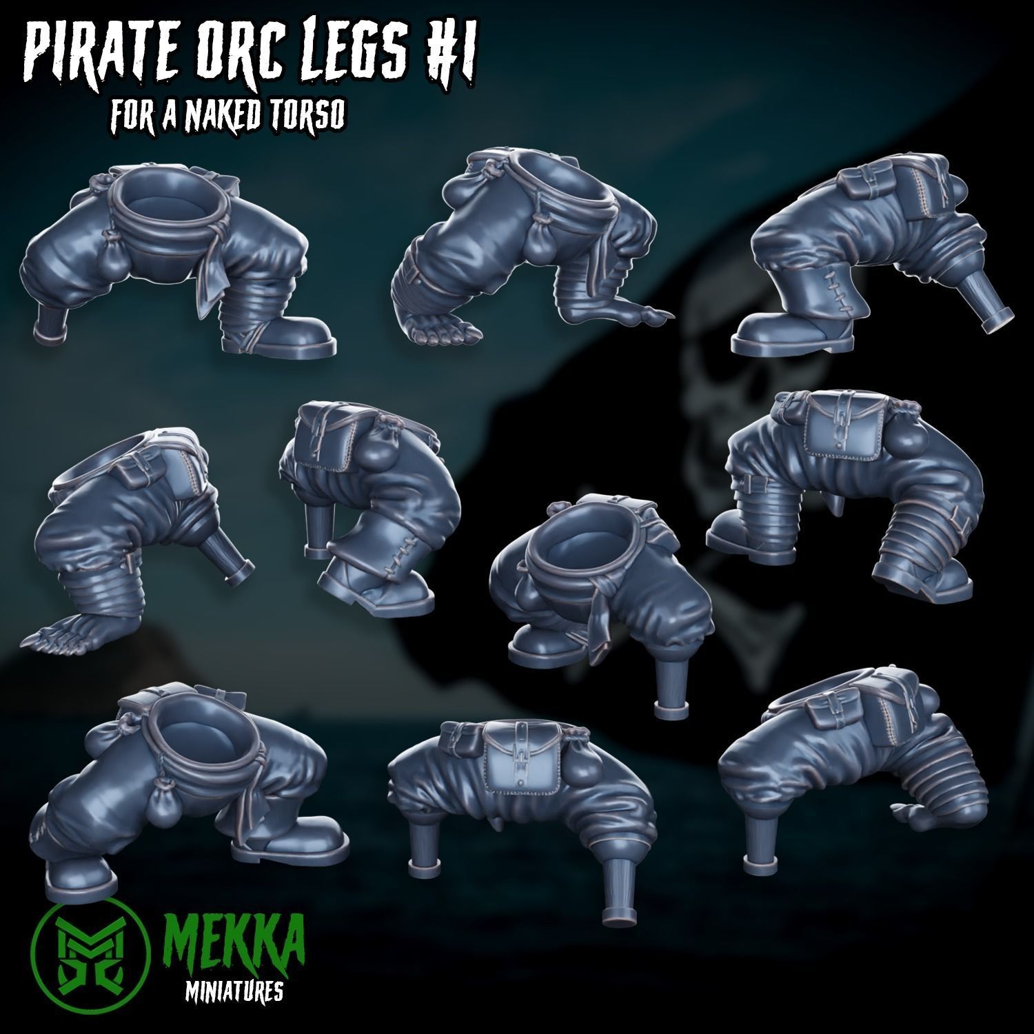 Pirate Orc Boy Set 3D print model_28