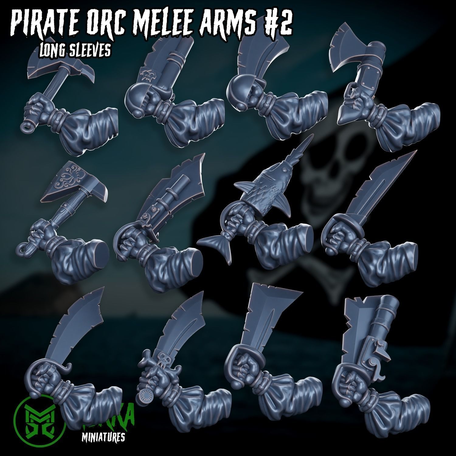 Pirate Orc Boy Set 3D print model_12