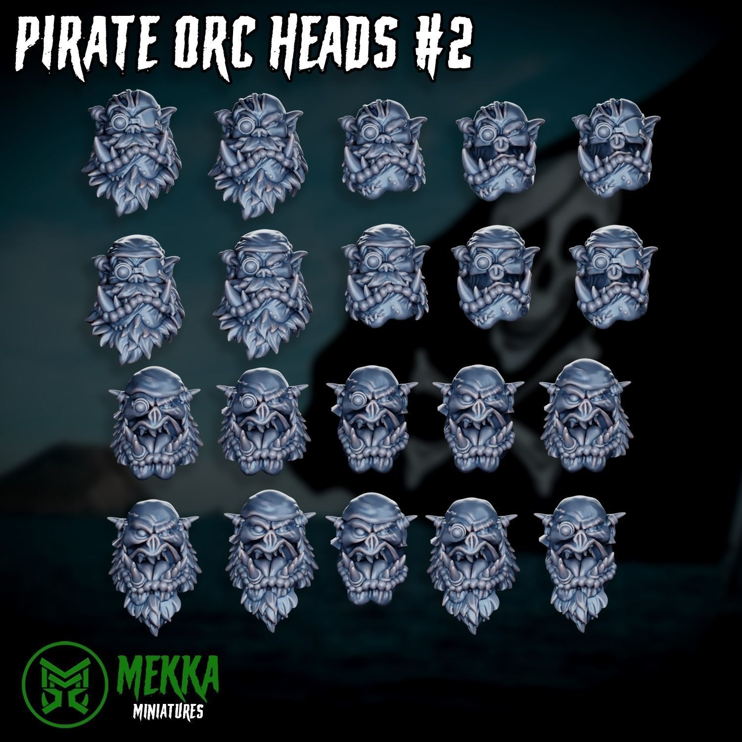 Pirate Orc Boy Set 3D print model_2