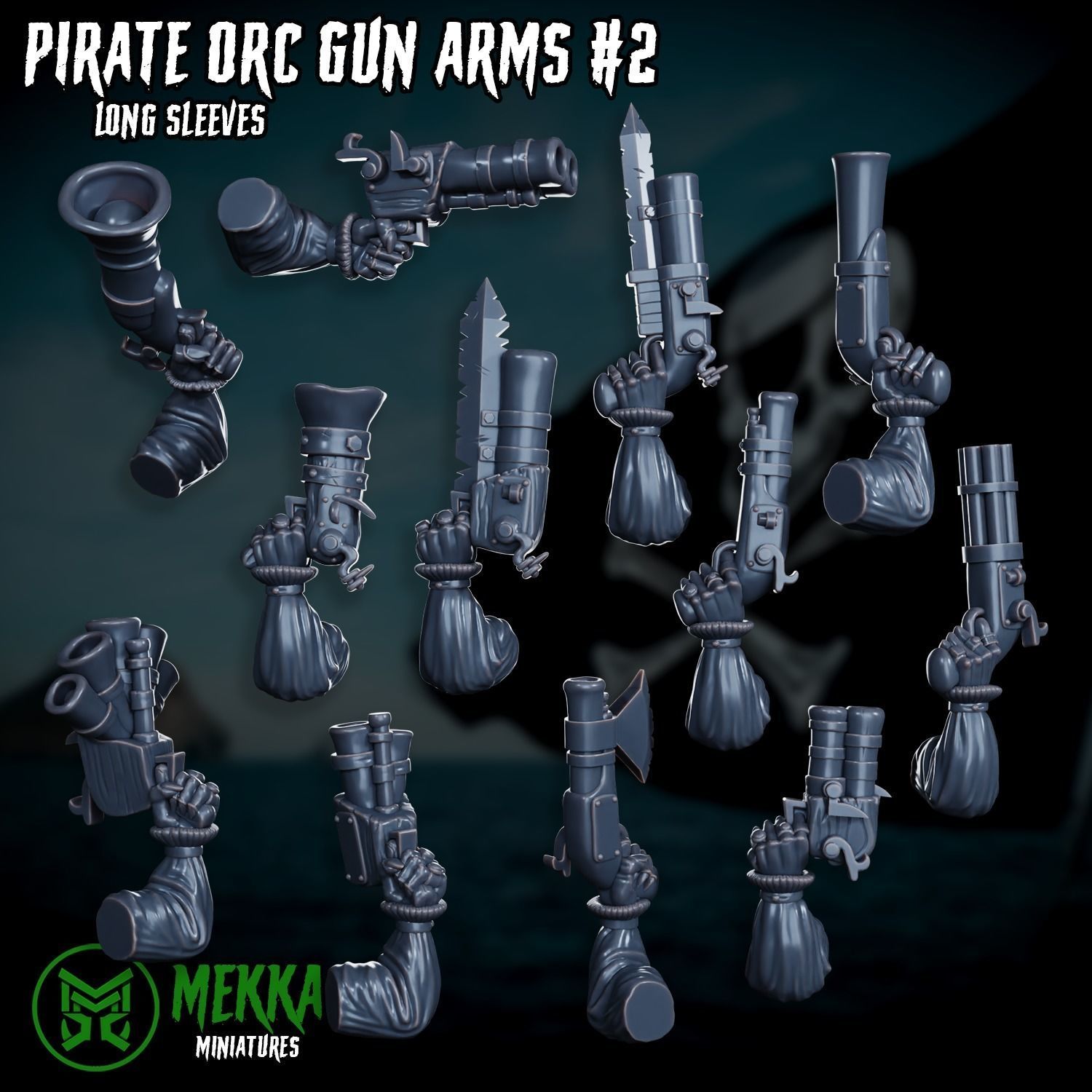 Pirate Orc Boy Set 3D print model_21