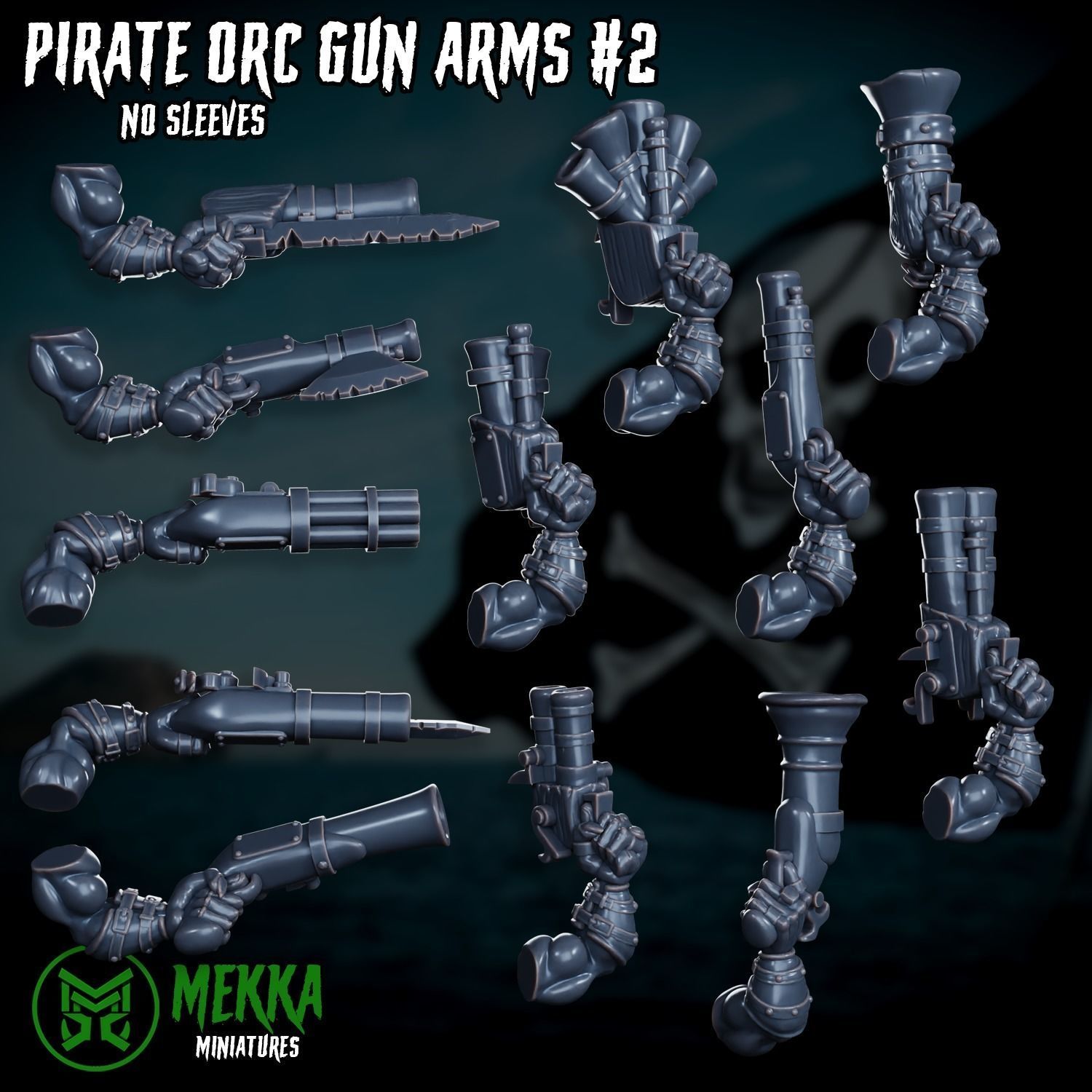 Pirate Orc Boy Set 3D print model_23