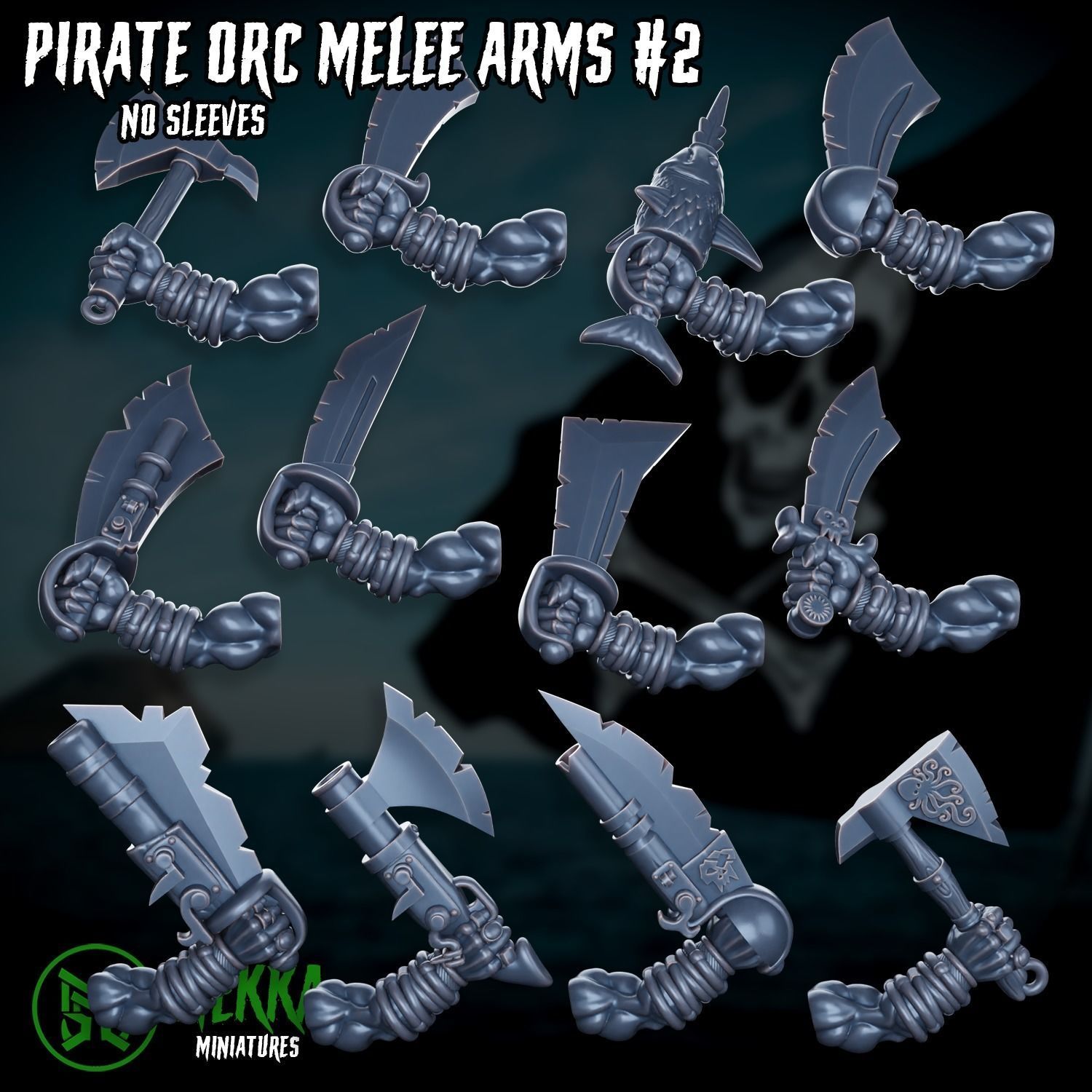 Pirate Orc Boy Set 3D print model_14