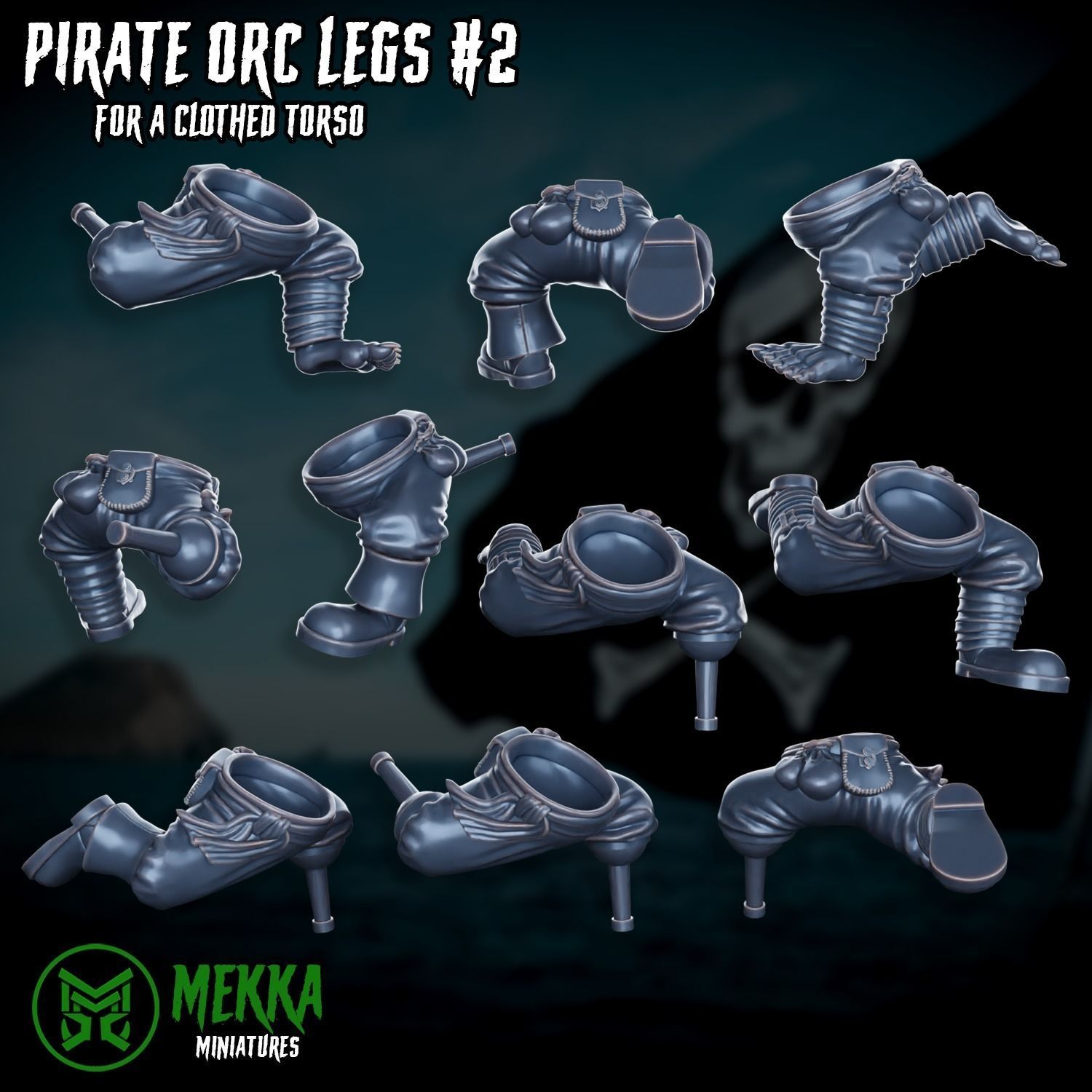 Pirate Orc Boy Set 3D print model_31