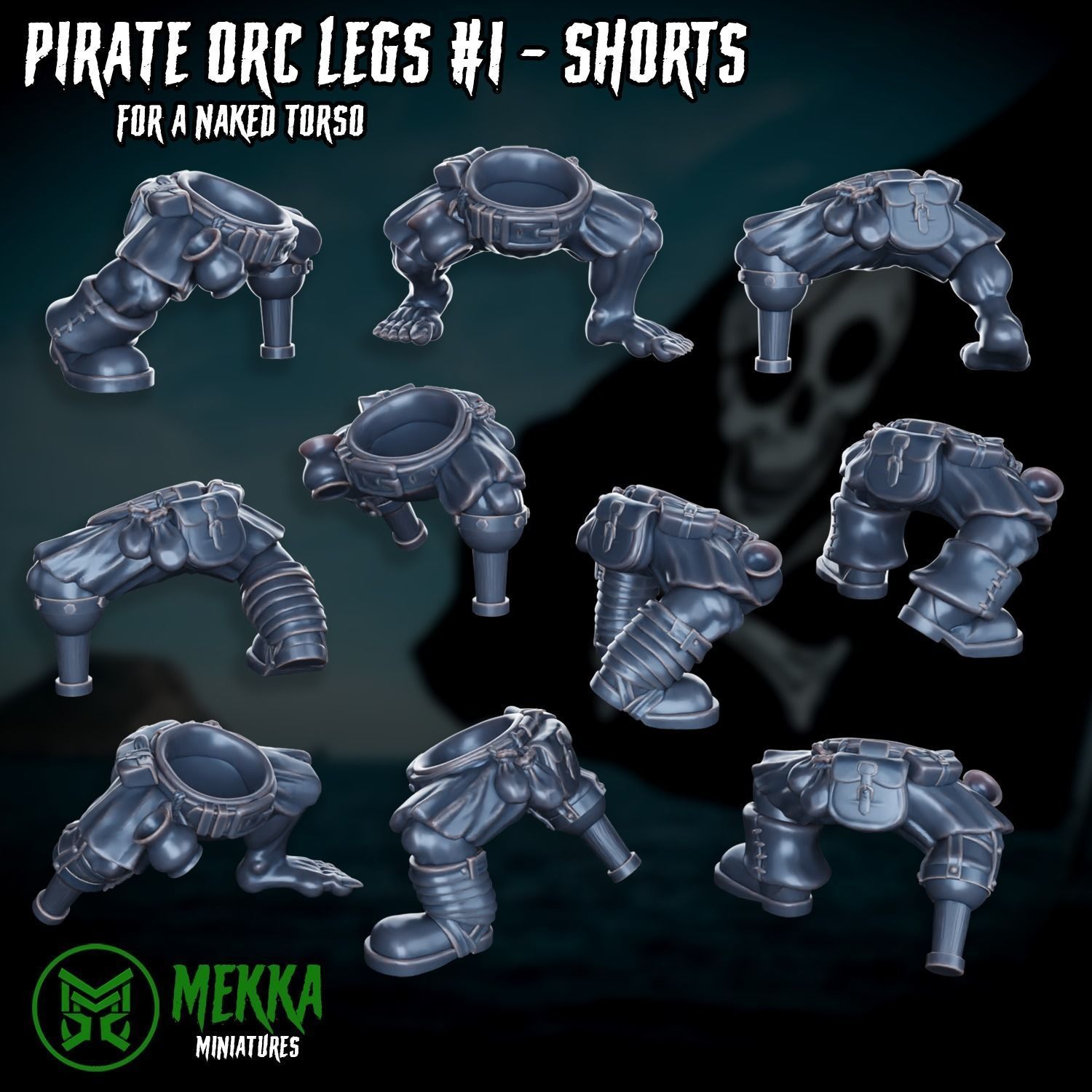 Pirate Orc Boy Set 3D print model_30