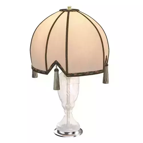 Superb Tall Spanish Glass Table Lamp
