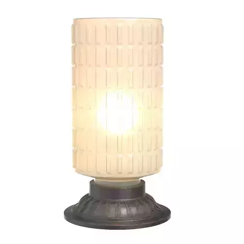 Skandinavische Funktionalistische Karierte Glas Tischlampe